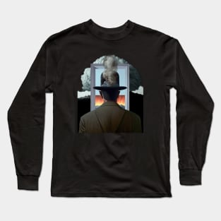 Smoke a Cigar No. 1: Nothing Bothers Me When I'm Smoking a Cigar on a Dark Background Long Sleeve T-Shirt